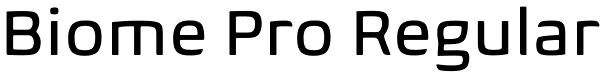 Biome Pro Regular Font