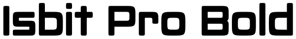 Isbit Pro Bold Font