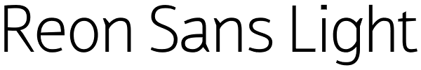 Reon Sans Light Font