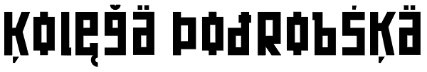 Kolega Podrobska Font