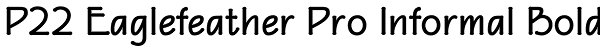 P22 Eaglefeather Pro Informal Bold Font