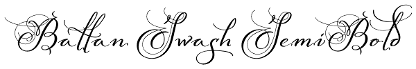 Baltan Swash SemiBold Font