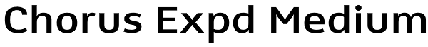 Chorus Expd Medium Font