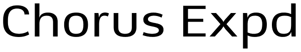 Chorus Expd Font