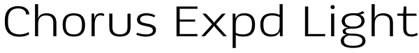 Chorus Expd Light Font