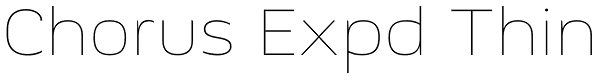 Chorus Expd Thin Font