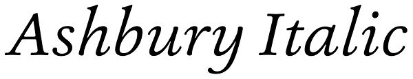 Ashbury Italic Font