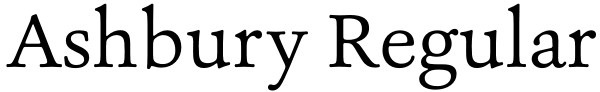 Ashbury Regular Font