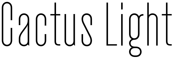 Cactus Light Font