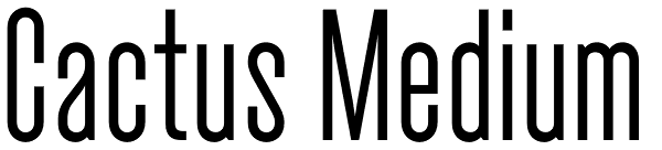 Cactus Medium Font