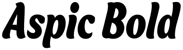 Aspic Bold Font