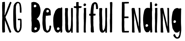 KG Beautiful Ending Font