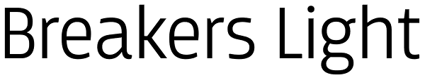 Breakers Light Font