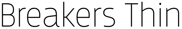 Breakers Thin Font