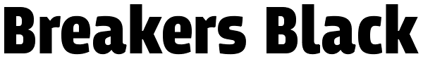 Breakers Black Font