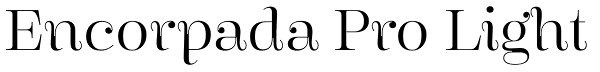 Encorpada Pro Light Font