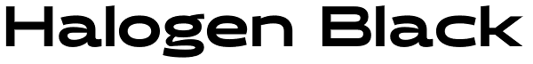 Halogen Black Font