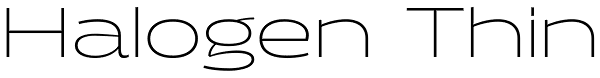 Halogen Thin Font