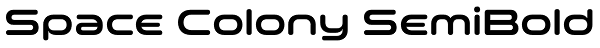 Space Colony SemiBold Font