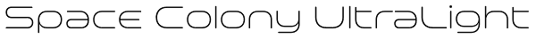 Space Colony UltraLight Font