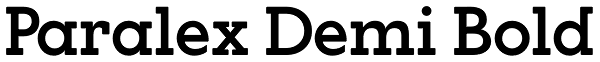 Paralex Demi Bold Font