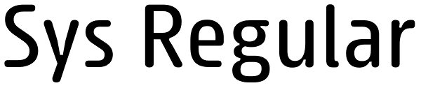 Sys Regular Font