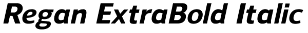 Regan ExtraBold Italic Font