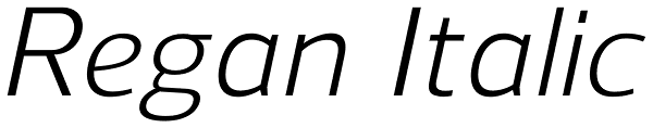 Regan Italic Font