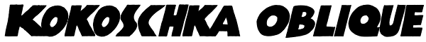 Kokoschka Oblique Font