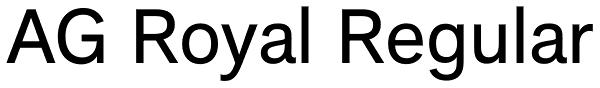 AG Royal Regular Font