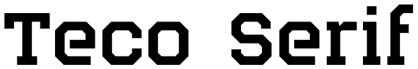 Teco Serif Font