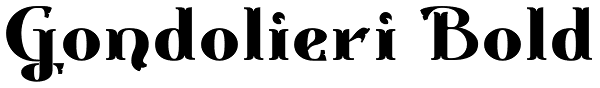 Gondolieri Bold Font