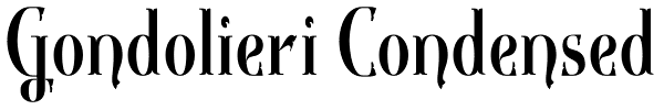 Gondolieri Condensed Font