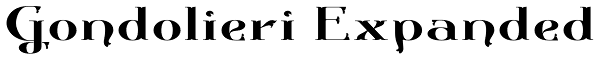 Gondolieri Expanded Font