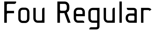 Fou Regular Font