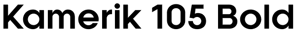 Kamerik 105 Bold Font