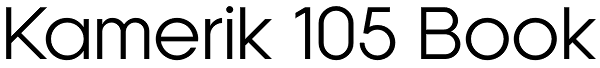 Kamerik 105 Book Font