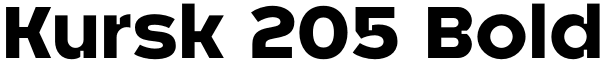 Kursk 205 Bold Font