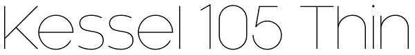 Kessel 105 Thin Font