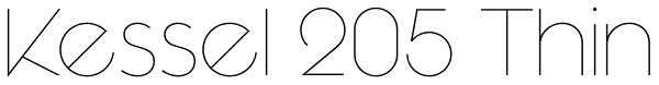 Kessel 205 Thin Font