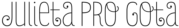 Julieta Pro Gota Font