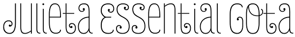 Julieta Essential Gota Font