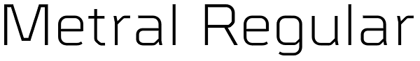 Metral Regular Font