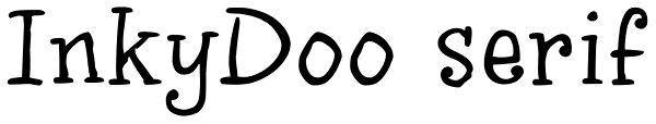 InkyDoo serif Font