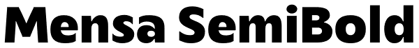 Mensa SemiBold Font