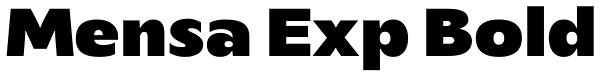 Mensa Exp Bold Font