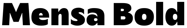 Mensa Bold Font