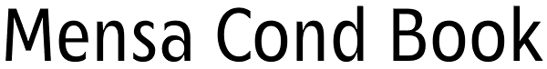 Mensa Cond Book Font