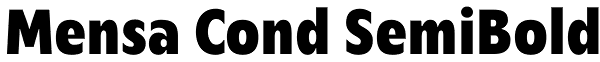 Mensa Cond SemiBold Font