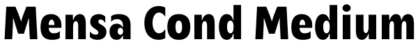 Mensa Cond Medium Font